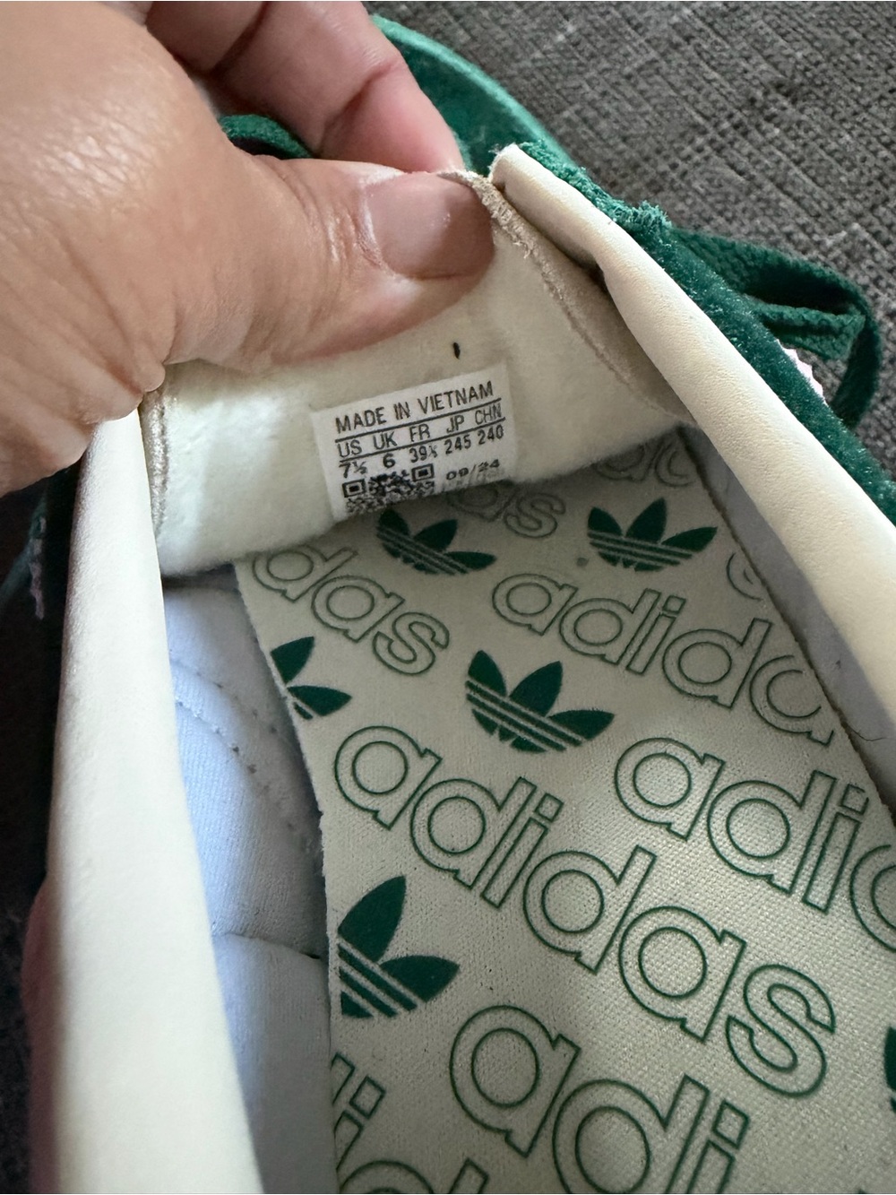 Adidas Handball Spezial in Collegiate Green & Pink Sneakers Womens 7.5 - Picture 7 of 7